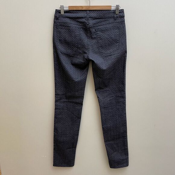 Prana Kara Skinny Jeans Womens Size 6 Gray Chevron Stretch Pockets Low Rise - Picture 8 of 13